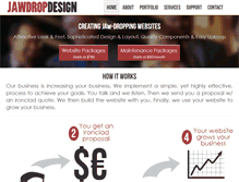 Tablet Screenshot of jawdropdesign.com